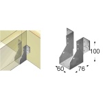 SUPPORTO PER TRAVI IN LEGNO ESTERNO 2.0X60X76X100mm 4741280722096