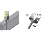 SUPPORTO DI FISSAGGIO TIPO U CON ANCORAGGIO 5.0X150X60X125X200mm 4741280735140